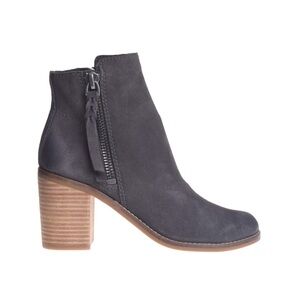 Dolce Vita Lanie Anthracite Suede Heel Bootie